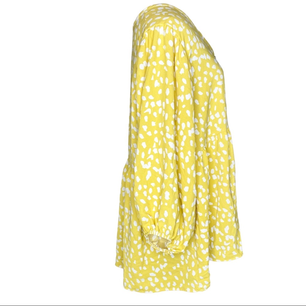 Sweet Claire Yellow Dotted Blouse- Medium - Picture 4 of 6